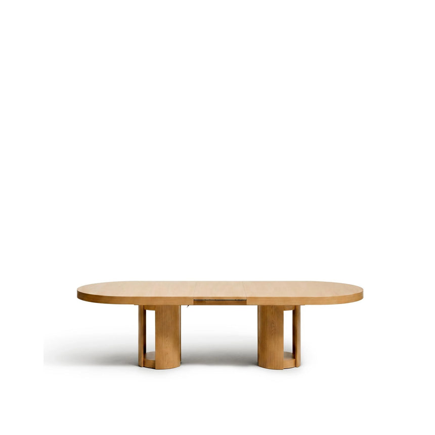 Artis ausziehbarer ovaler Tisch aus Massivholz und Eichenfurnier mit natürlichem Finish, FSC 100%, 240 (290) x 110 cm von Kave Home – Bild 5
