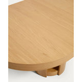 Artis ausziehbarer ovaler Tisch aus Massivholz und Eichenfurnier mit natürlichem Finish, FSC 100%, 240 (290) x 110 cm von Kave Home – Bild 7