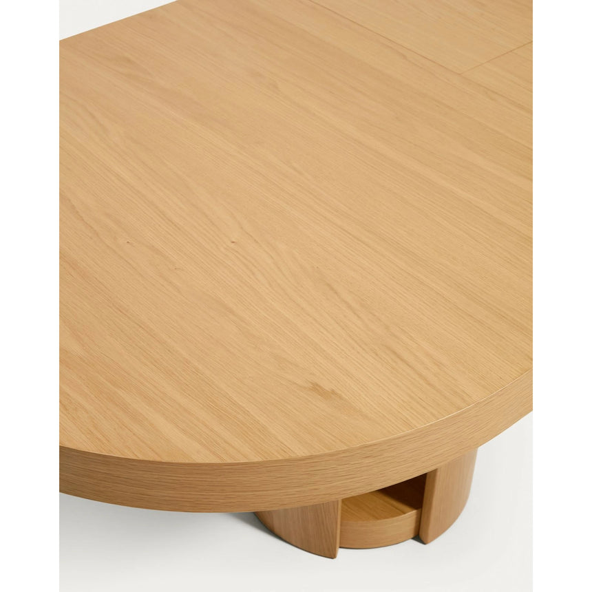 Artis ausziehbarer ovaler Tisch aus Massivholz und Eichenfurnier mit natürlichem Finish, FSC 100%, 240 (290) x 110 cm von Kave Home – Bild 7