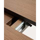 Artis ausziehbarer runder Tisch aus Massivholz und Eichenfurnier mit Walnuss-Finish, FSC 100%, 120 (170) x 80 cm von Kave Home – Bild 11