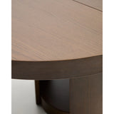 Artis ausziehbarer runder Tisch aus Massivholz und Eichenfurnier mit Walnuss-Finish, FSC 100%, 120 (170) x 80 cm von Kave Home – Bild 8