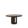 Artis ausziehbarer runder Tisch aus Massivholz und Eichenfurnier mit Walnuss-Finish, FSC 100%, 150 (200) x 80 cm von Kave Home – Bild 1