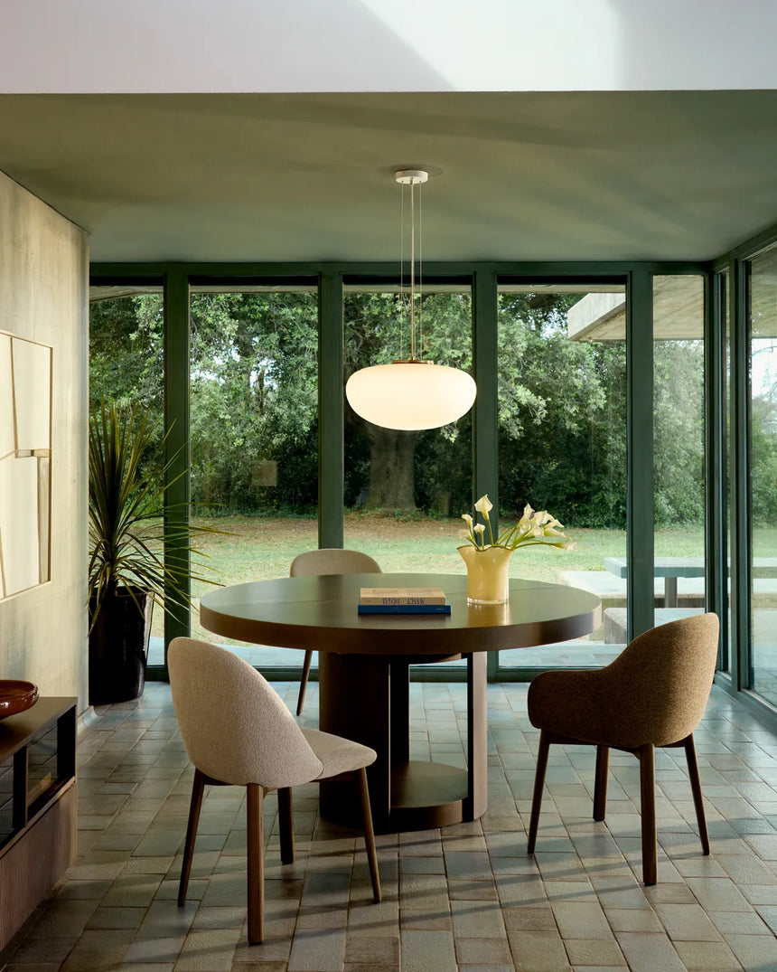 Artis ausziehbarer runder Tisch aus Massivholz und Eichenfurnier mit Walnuss-Finish, FSC 100%, 150 (200) x 80 cm von Kave Home – Bild 2