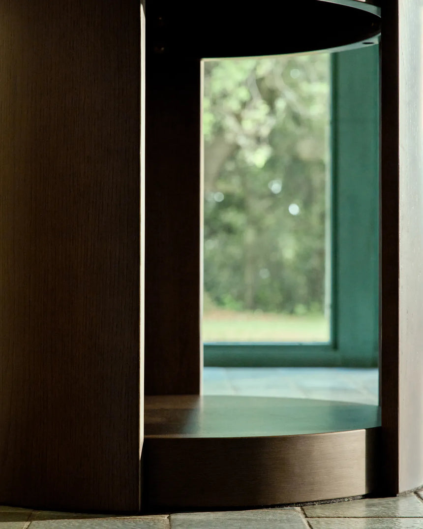 Artis ausziehbarer runder Tisch aus Massivholz und Eichenfurnier mit Walnuss-Finish, FSC 100%, 150 (200) x 80 cm von Kave Home – Bild 4