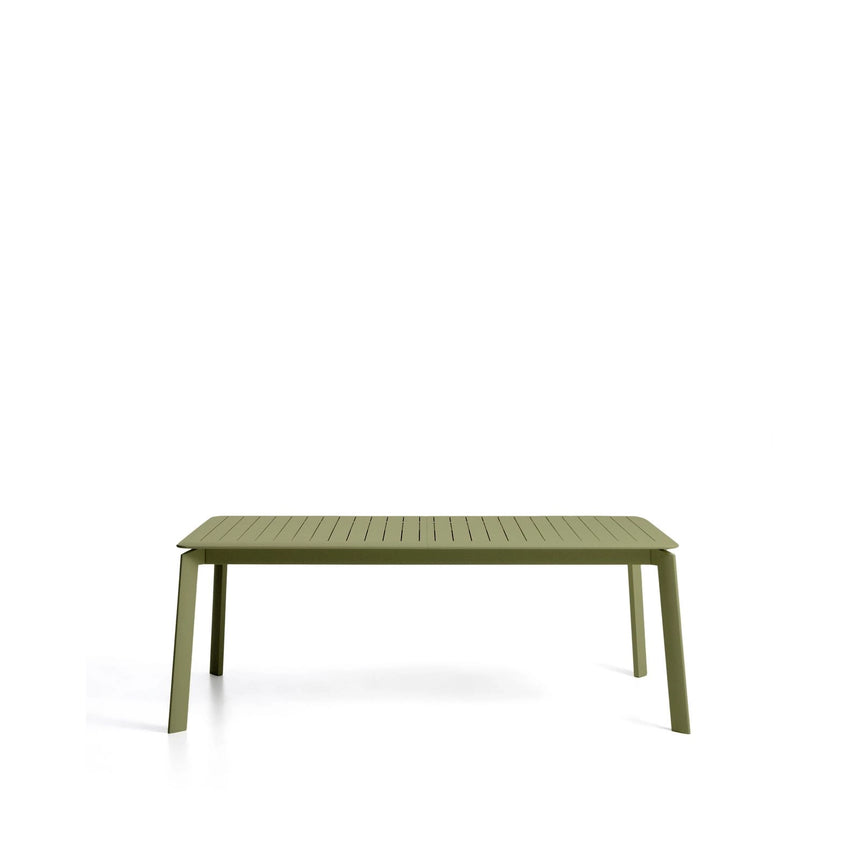 Ausziehbarer Aluminiumtisch Brela in Grün, 205 (287) x 100 cm von Kave Home – Bild 1