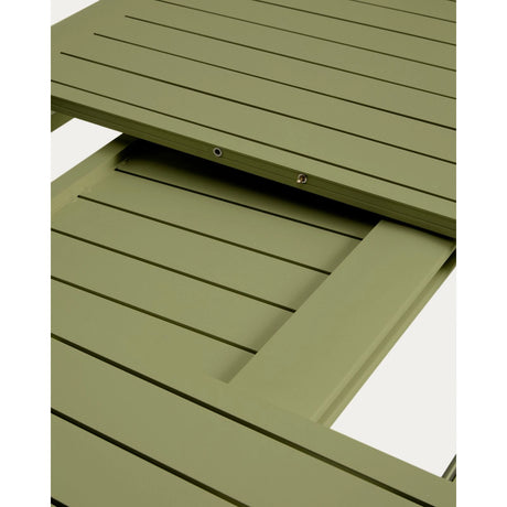 Ausziehbarer Aluminiumtisch Brela in Grün, 205 (287) x 100 cm von Kave Home – Bild 8