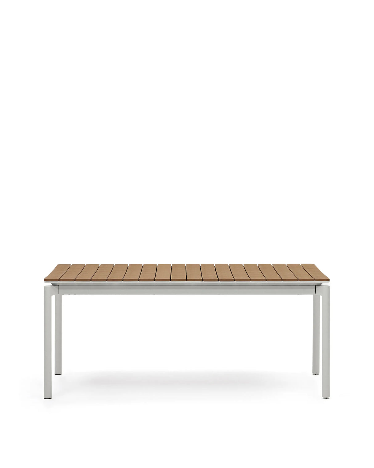 Ausziehbarer Outdoor-Tisch Canyelles aus Polyholz und Aluminium, hellgrau 180 (240) x 100 cm von Kave Home – Produktbild 1