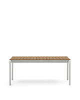 Ausziehbarer Outdoor-Tisch Canyelles aus Polyholz und Aluminium, hellgrau 180 (240) x 100 cm von Kave Home – Produktbild 1
