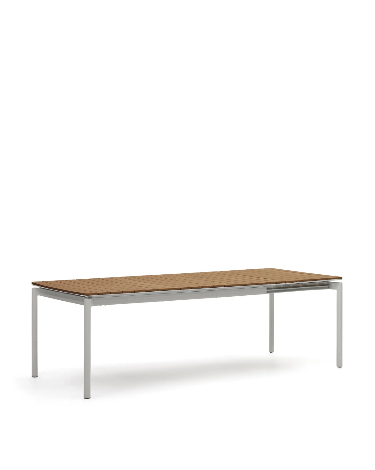 Ausziehbarer Outdoor-Tisch Canyelles aus Polyholz und Aluminium, hellgrau 180 (240) x 100 cm von Kave Home – Produktbild 6