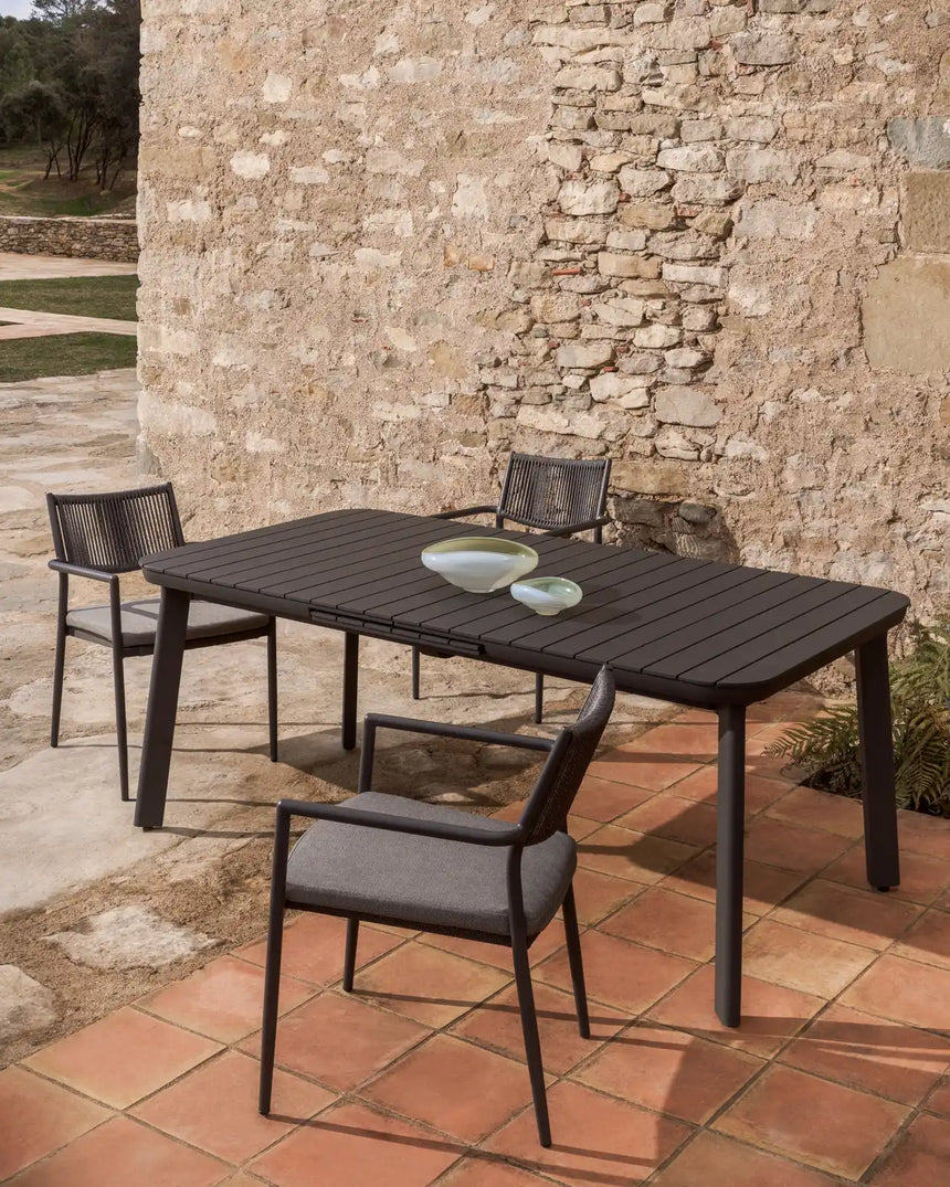 Ausziehbarer Outdoor-Tisch Izola aus Aluminium 220 (280) x 100 cm von Kave Home – Bild 2