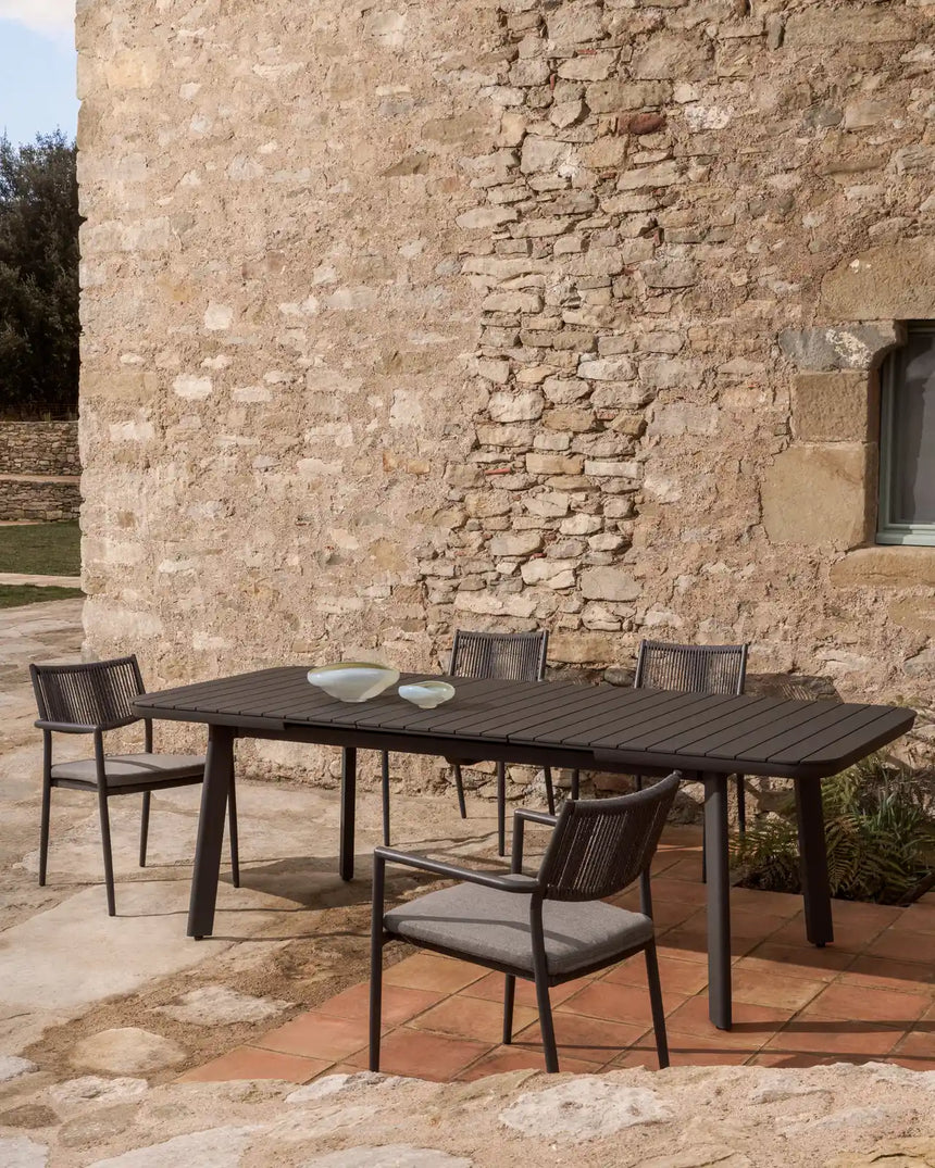 Ausziehbarer Outdoor-Tisch Izola aus Aluminium 220 (280) x 100 cm von Kave Home – Bild 3