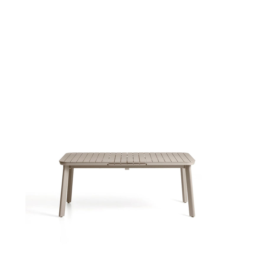 Ausziehbarer Outdoor-Tisch Izola aus Aluminium mit beigem Finish 185 (235) x 100 cm von Kave Home – Bild 1
