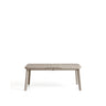 Ausziehbarer Outdoor-Tisch Izola aus Aluminium mit beigem Finish 185 (235) x 100 cm von Kave Home – Bild 1