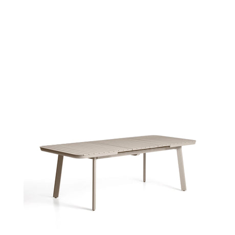 Ausziehbarer Outdoor-Tisch Izola aus Aluminium mit beigem Finish 185 (235) x 100 cm von Kave Home – Bild 4