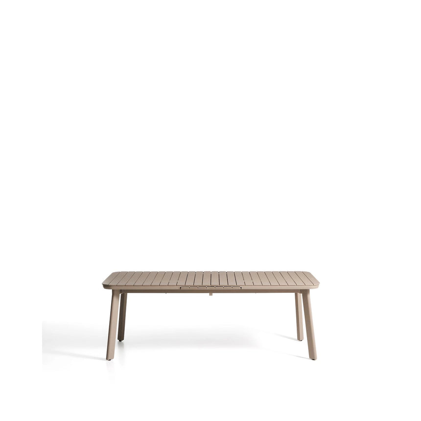 Ausziehbarer Outdoor-Tisch Izola aus Aluminium mit beigem Finish 220 (280) x 100 cm von Kave Home – Bild 1