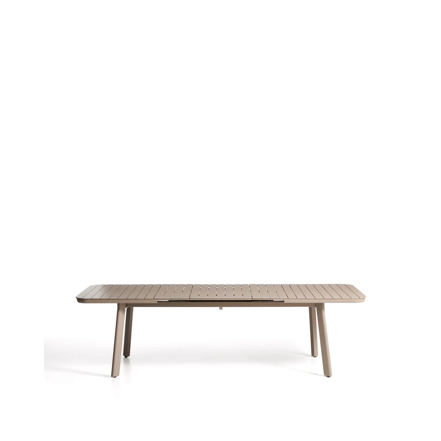 Ausziehbarer Outdoor-Tisch Izola aus Aluminium mit beigem Finish 220 (280) x 100 cm von Kave Home – Bild 3