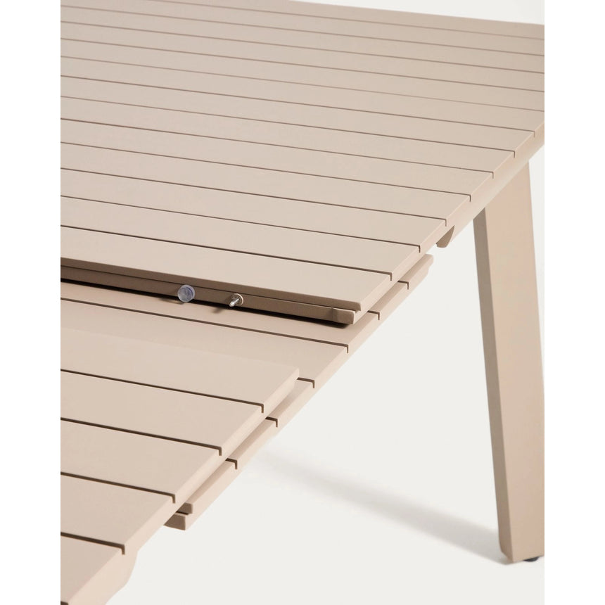 Ausziehbarer Outdoor-Tisch Izola aus Aluminium mit beigem Finish 220 (280) x 100 cm von Kave Home – Bild 7