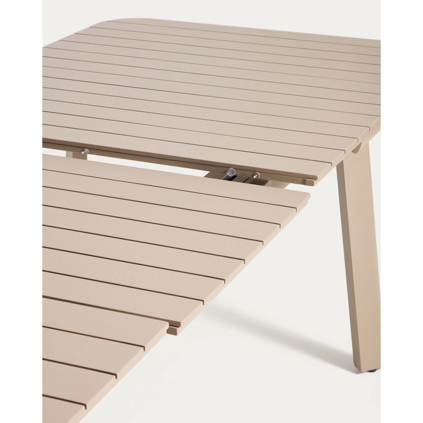 Ausziehbarer Outdoor-Tisch Izola aus Aluminium mit beigem Finish 220 (280) x 100 cm von Kave Home – Bild 9