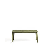Ausziehbarer Outdoor-Tisch Izola aus Aluminium mit grünem Finish 185 (235) x 100 cm von Kave Home – Bild 1