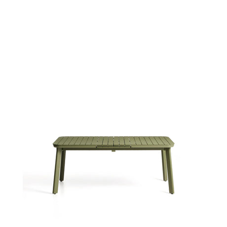 Ausziehbarer Outdoor-Tisch Izola aus Aluminium mit grünem Finish 185 (235) x 100 cm von Kave Home – Bild 1
