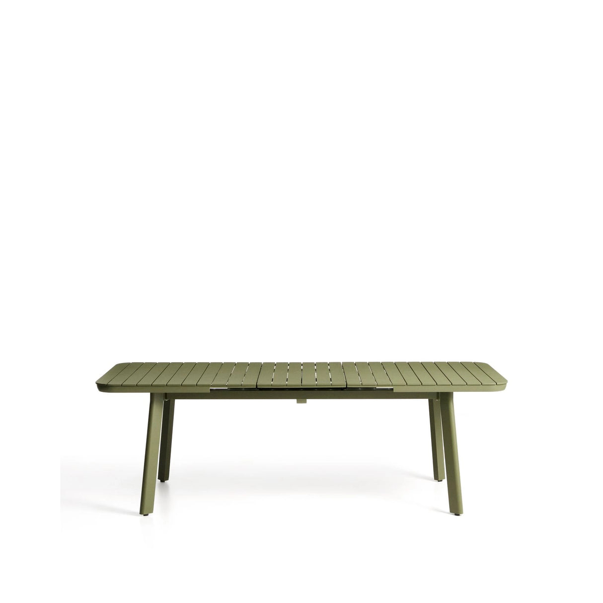 Ausziehbarer Outdoor-Tisch Izola aus Aluminium mit grünem Finish 185 (235) x 100 cm von Kave Home – Bild 2