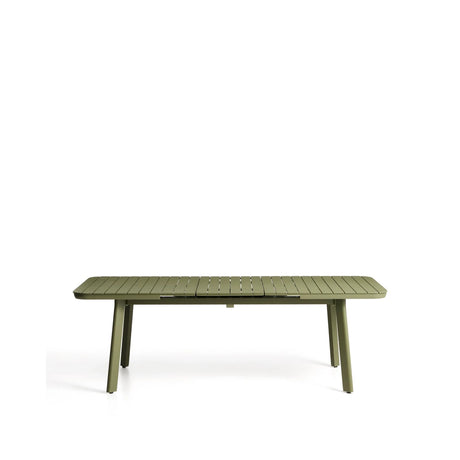 Ausziehbarer Outdoor-Tisch Izola aus Aluminium mit grünem Finish 185 (235) x 100 cm von Kave Home – Bild 2
