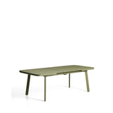 Ausziehbarer Outdoor-Tisch Izola aus Aluminium mit grünem Finish 185 (235) x 100 cm von Kave Home – Bild 4