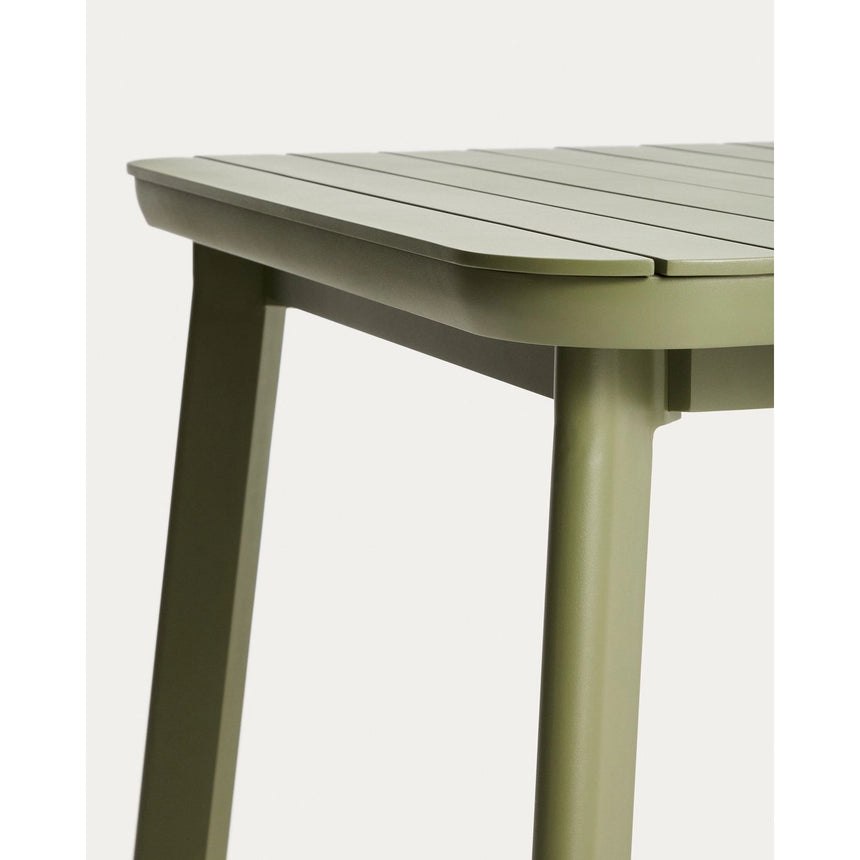 Ausziehbarer Outdoor-Tisch Izola aus Aluminium mit grünem Finish 185 (235) x 100 cm von Kave Home – Bild 5
