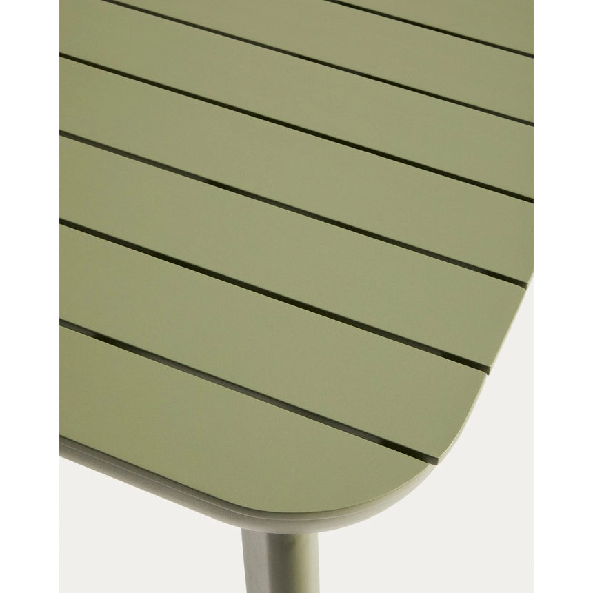 Ausziehbarer Outdoor-Tisch Izola aus Aluminium mit grünem Finish 185 (235) x 100 cm von Kave Home – Bild 8