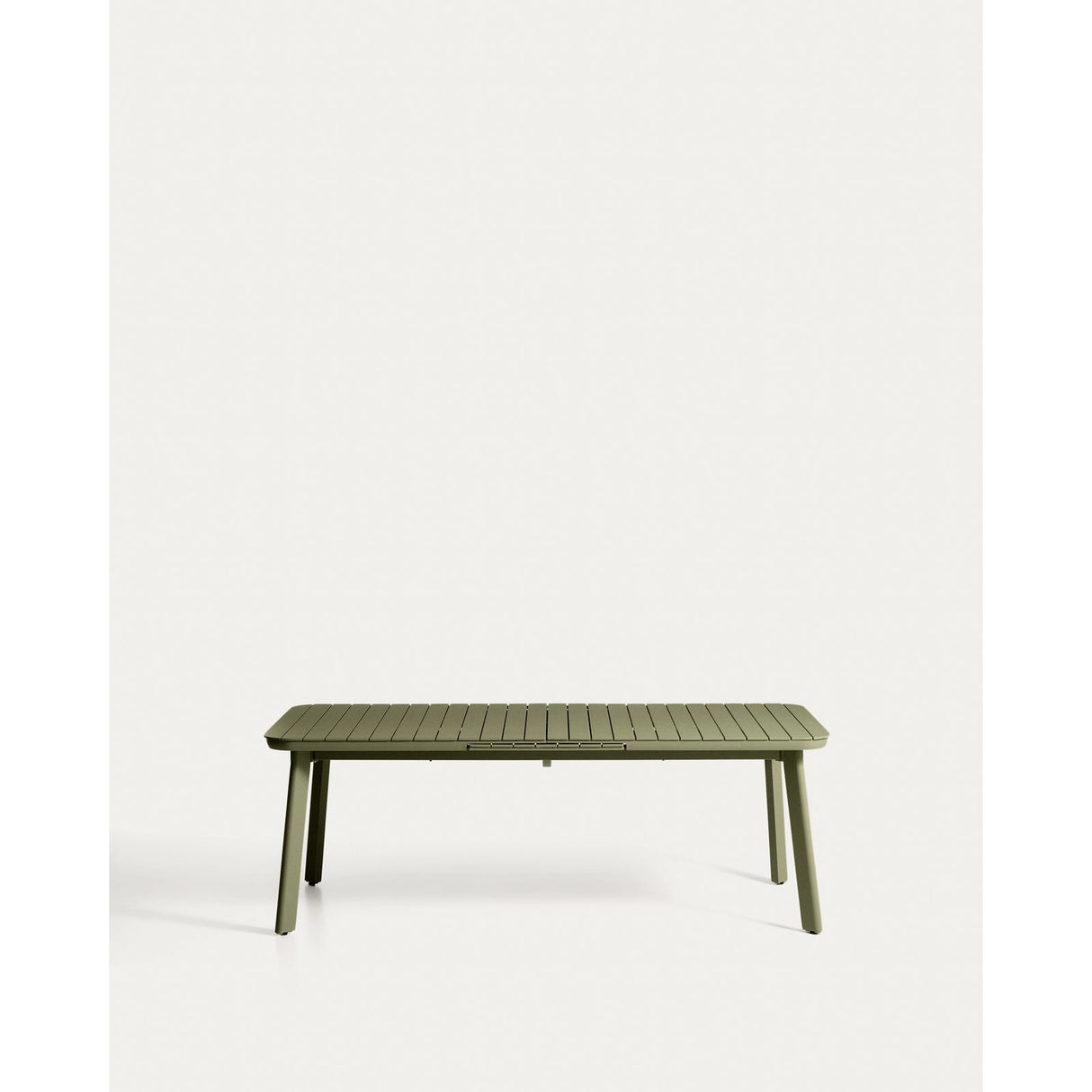 Ausziehbarer Outdoor-Tisch Izola aus Aluminium mit grünem Finish 220 (280) x 100 cm von Kave Home – Bild 1