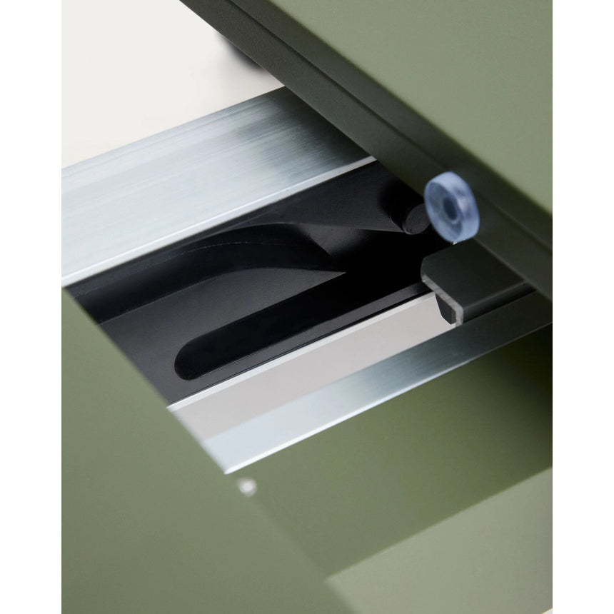 Ausziehbarer Outdoor-Tisch Izola aus Aluminium mit grünem Finish 220 (280) x 100 cm von Kave Home – Bild 11