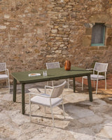 Ausziehbarer Outdoor-Tisch Izola aus Aluminium mit grünem Finish 220 (280) x 100 cm von Kave Home – Bild 2