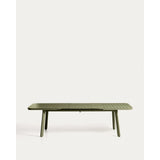 Ausziehbarer Outdoor-Tisch Izola aus Aluminium mit grünem Finish 220 (280) x 100 cm von Kave Home – Bild 6