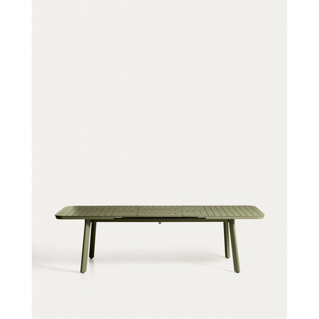 Ausziehbarer Outdoor-Tisch Izola aus Aluminium mit grünem Finish 220 (280) x 100 cm von Kave Home – Bild 6