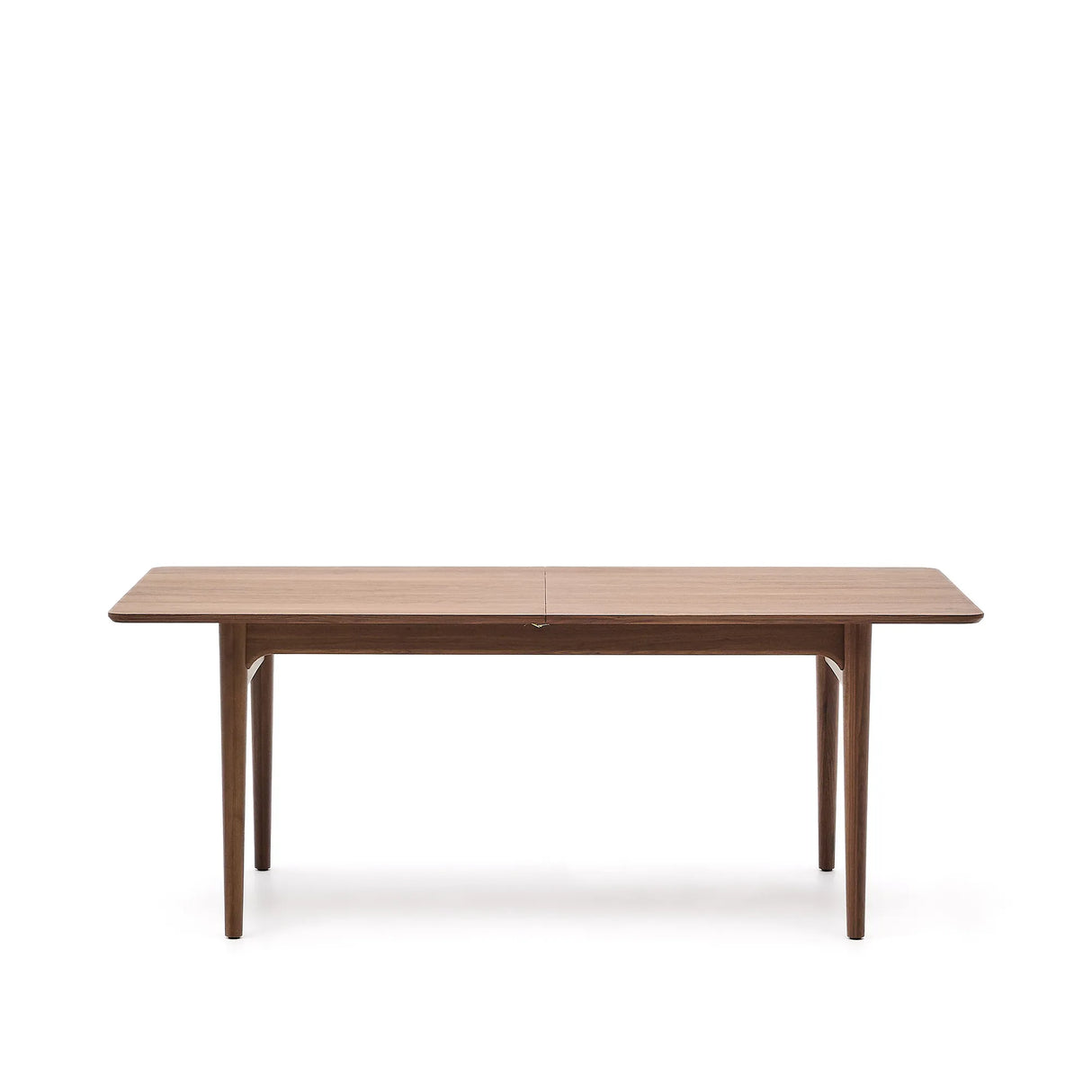 Ausziehbarer Tisch Elan Furnier und massives Nussbaumholz 200 (260) x 100 cm FSC Mix Credit von Kave Home – Produktbild 1
