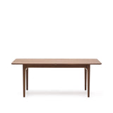 Ausziehbarer Tisch Elan Furnier und massives Nussbaumholz 200 (260) x 100 cm FSC Mix Credit von Kave Home – Produktbild 1