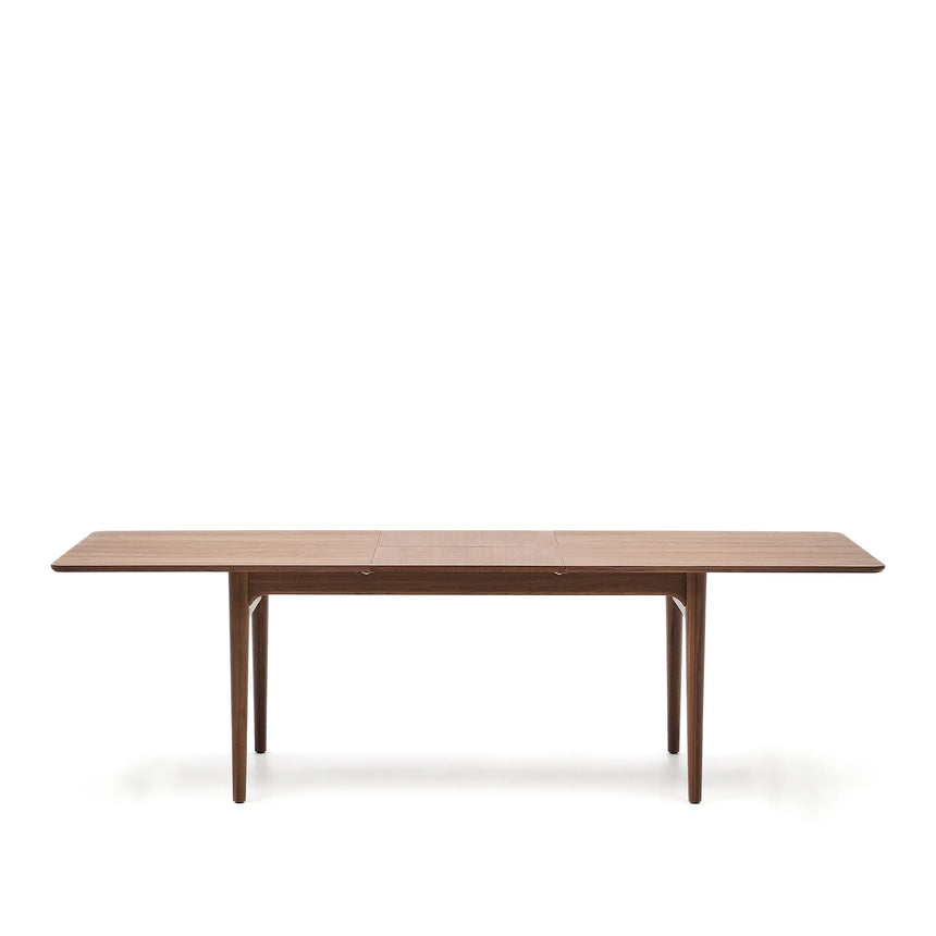 Ausziehbarer Tisch Elan Furnier und massives Nussbaumholz 200 (260) x 100 cm FSC Mix Credit von Kave Home – Produktbild 12