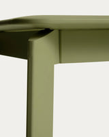 Ausziehtisch Brela aus Aluminium und 6 Stapelstühle Livadia aus Aluminium und grünem Kunststoffseil, 205 (287) x 100 cm von Kave Home – Bild 4