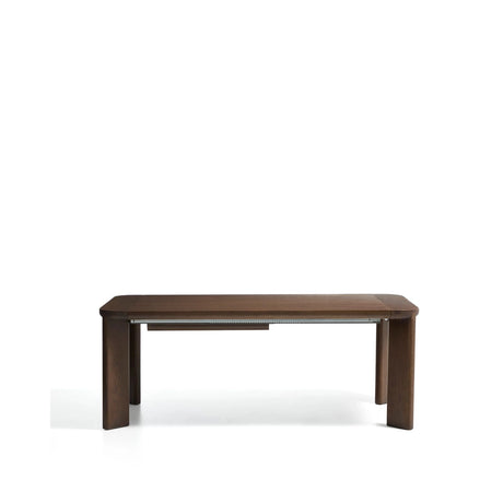 Ausziehtisch Jondal aus massivem Eichenholz und Eichenfurnier mit Nussbaumfinish, FSC 100 %, 200 (286) x 100 cm von Kave Home – Bild 1