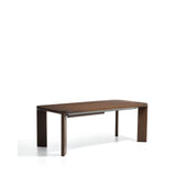Ausziehtisch Jondal aus massivem Eichenholz und Eichenfurnier mit Nussbaumfinish, FSC 100 %, 200 (286) x 100 cm von Kave Home – Bild 3