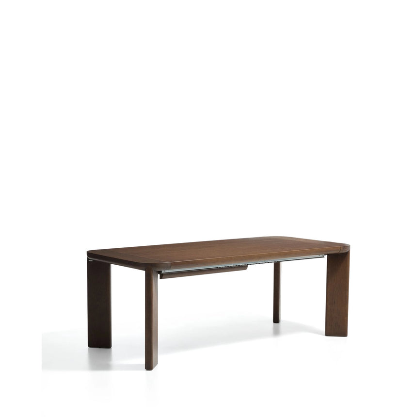 Ausziehtisch Jondal aus massivem Eichenholz und Eichenfurnier mit Nussbaumfinish, FSC 100 %, 200 (286) x 100 cm von Kave Home – Bild 3
