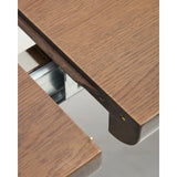 Ausziehtisch Jondal aus massivem Eichenholz und Eichenfurnier mit Nussbaumfinish, FSC 100 %, 200 (286) x 100 cm von Kave Home – Bild 9
