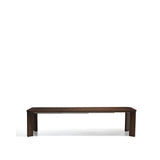 Ausziehtisch Jondal aus massivem Eichenholz und Eichenfurnier mit Nussbaumfinish, FSC 100 %, 240 (320) x 100 cm von Kave Home – Bild 5
