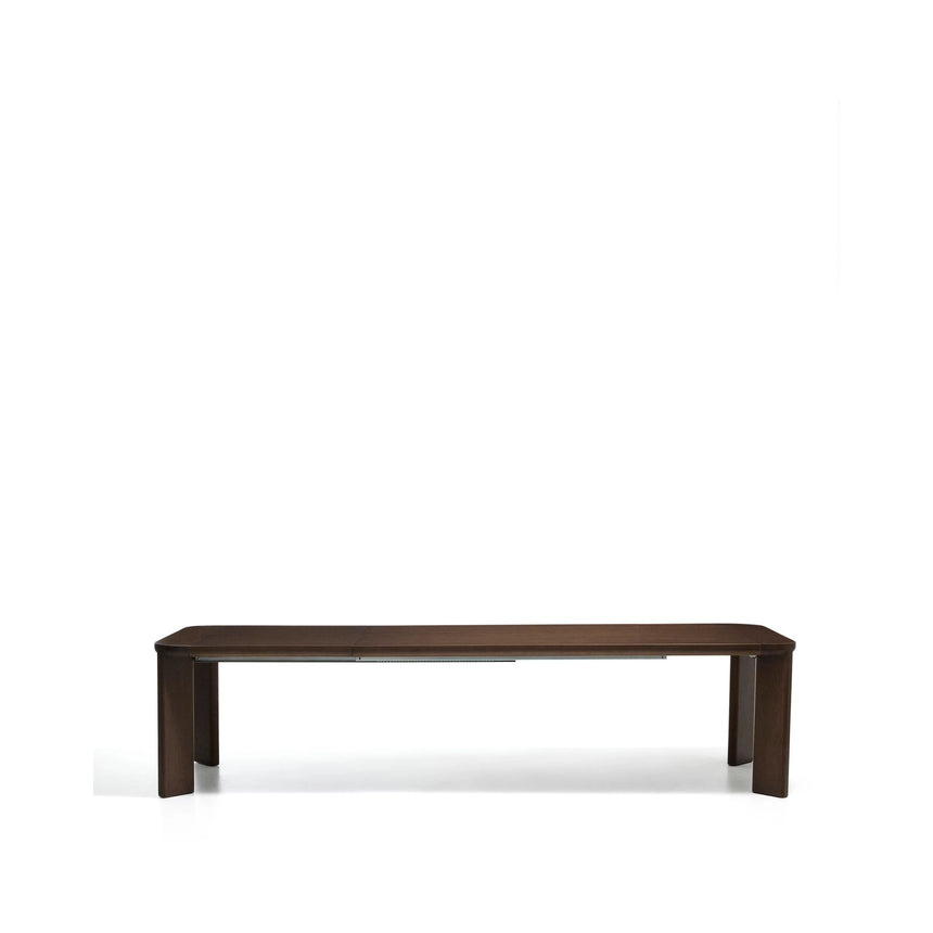 Ausziehtisch Jondal aus massivem Eichenholz und Eichenfurnier mit Nussbaumfinish, FSC 100 %, 240 (320) x 100 cm von Kave Home – Bild 5