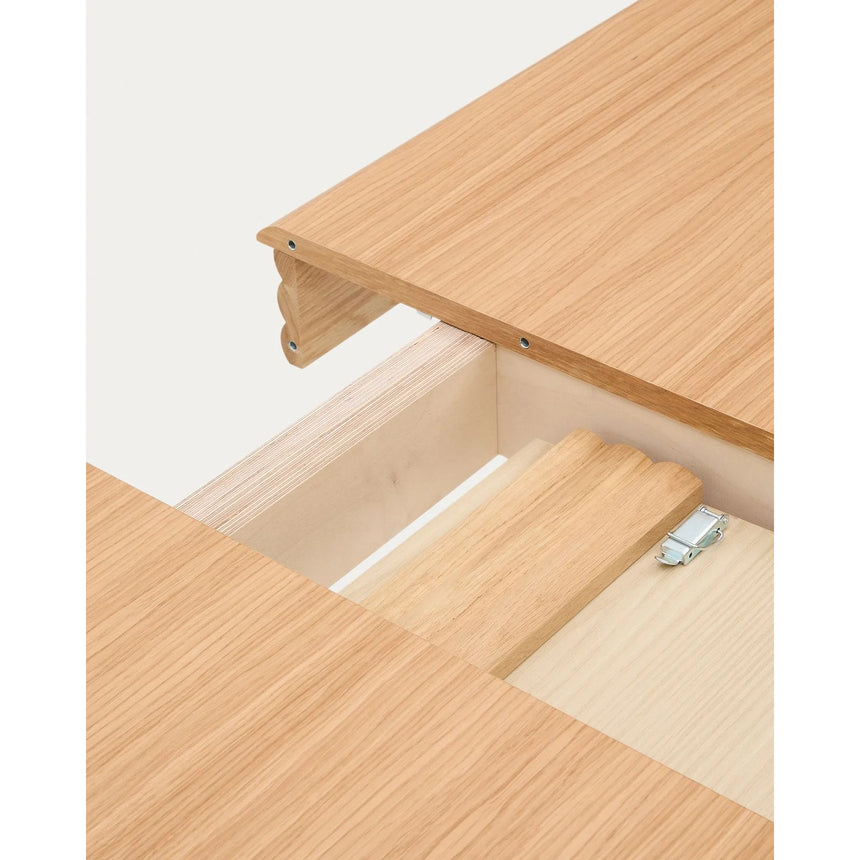 Ausziehtisch Lenon aus Eichenfurnier Naturfarbend 160(200)x90 cm FSC MIX Credit von Kave Home – Bild 17