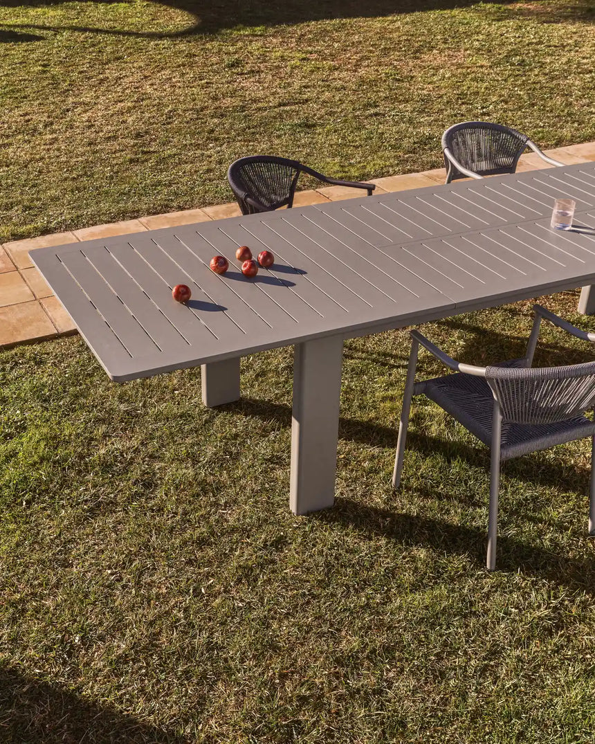 Ausziehtisch Livorno aus Aluminium in Taupe 233(350) x 100 cm von Kave Home – Bild 4