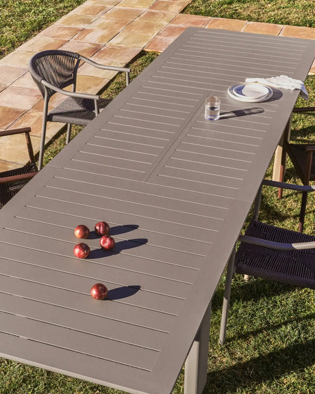 Ausziehtisch Livorno aus Aluminium in Taupe 233(350) x 100 cm von Kave Home – Bild 5