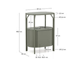 Badezimmermöbel Arely mit Stahlgestell und grün lackiertem MDF, 60 x 40 cm von Kave Home – Produktbild 5