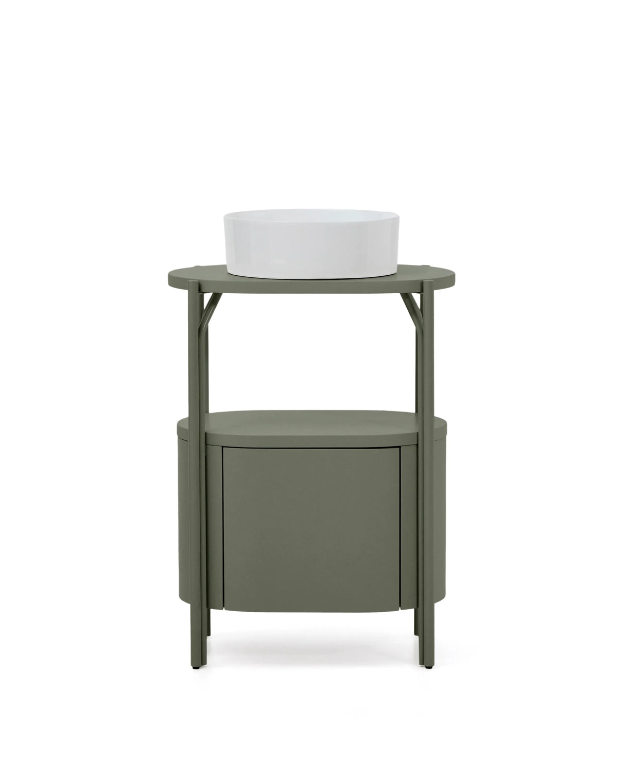 Badezimmermöbel Arely mit Stahlgestell und grün lackiertem MDF, 60 x 40 cm von Kave Home – Produktbild 7