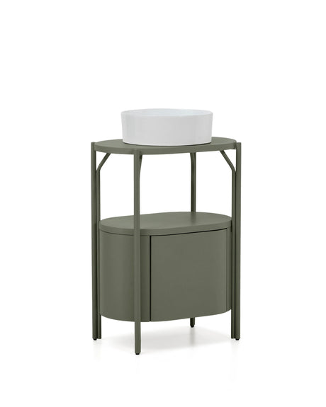 Badezimmermöbel Arely mit Stahlgestell und grün lackiertem MDF, 60 x 40 cm von Kave Home – Produktbild 8